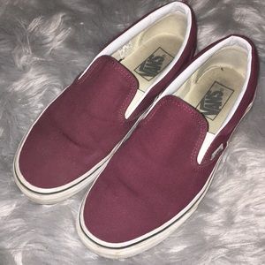 Slip on Maroon Vans